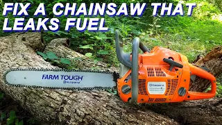 Fixing A Husqvarna  Chainsaw That Won't Start And Leaks Fuel