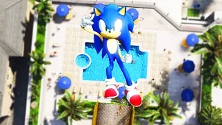 GTA 5 Crazy Ragdolls Sonic (Euphoria Physics | Fails | Funny Moments) #7