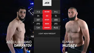 Абдул-Хамид Давлятов vs. Эльхан Мусаев | Abdul-Khamid Davlyatov vs. Elkhan Musaev | ACA 153