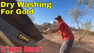 Finding Gold - Arizona Desert - Dry Washing for Gold - How To