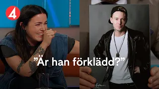 Miriam Bryant ser en bild på Joakim Lundell – bryter ihop