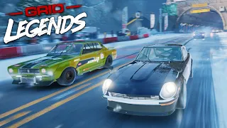 DATSUN 240Z Takes on OKUTAMA TOUGE in The SNOW! | GRID LEGENDS