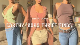 What I’ve Thrifted | Thrift Hauls with an Earthy/Boho Aesthetic