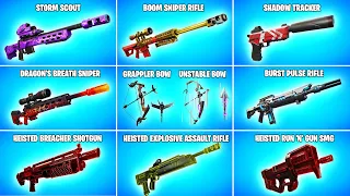 Evolution of All Fortnite Exotic Weapons & Items (Chapter 2- Chapter 4)