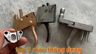 Top 3 mẫu cò chế ná cao su và nỏ bắn bi sắt #kenhchiase #slingshot #nobanbi