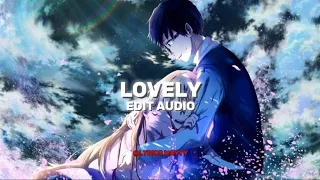 Lovely - billie eilish & khalid [edit audio] / @Lyricswayyy