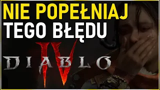 NIE POPEŁNIAJ TEGO BŁĘDU! TO ZMIENI WSZYSTKO! ZADAWAJ WIĘKSZE OBRAŻENIA - DIABLO 4 PORADNIK