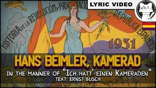 Hans Beimler, Kamerad - Ernst Busch [⭐ LYRICS GER/ENG] [German Communist Song]