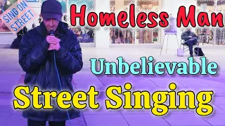 😱Homeless Man's Unbelievable Street Singing🔥Boyz II Men - End Of The Road