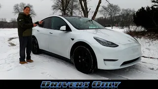 Testing My 2021 Tesla Model Y in Snow | How Is the AWD?