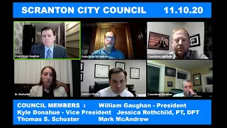 Scranton City Council Meeting Tuesday November 10th, 2020