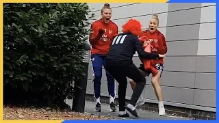 🤡 BOO! Arsenal Football Club Hilarious Clown scare prank with Lisa Evans | #WhySoSerious