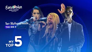 Eurovision 2022: Big 5 Top 5 (First Rehearsals)