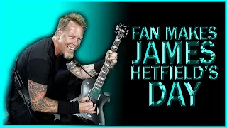 FAN MAKING JAMES HETFIELD'S DAY/JAMES HETFIELD THE BEST GUITARIST IN METALLICA? - FUNNY MOMENT