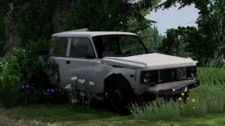 BeamNG | Starting abandoned 1993 TAZ Baikal 1700TD Pickup after not running for 14 years