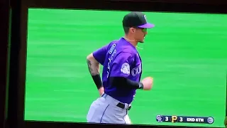 Brenton Doyle bases loaded inning ending double play, 98.1mph throw  (video: AT&T Sports Net)