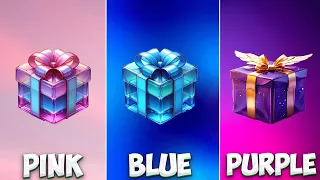 CHOOSE YOUR GIFT🎁  PINK ,BLUE OR PURPLE  💝💙💜