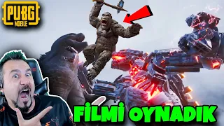 FİLM GİBİ! KİNG KONG VE GODZİLLA ROBOTA KARŞI! | PUBG MOBİLE OYNUYORUZ