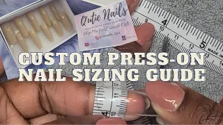 How To Measure Your Nails For Press-Ons| Custom Press On Nail Sizing/ Measuring