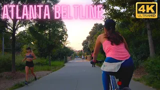 Atlanta Beltline Trail 4k Tour 🚴 Bike Ride