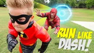 Dash Meets Future Little Flash! (The Incredibles 2 Gear Test) K-City