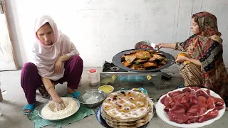 Village Life || Sham Ka Roti Salan Tawa Fry Kaleji Tandoori Roti Ky Sath Khani Nseeb Hoi || Irma's