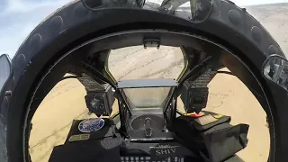 A-10C Thunderbolt II low-pass over Arizona desert - cockpit video