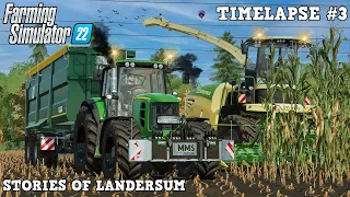 Harvesting SILAGE MAIZE as CONTRACTOR in LANDERSUM! 🌽🚜💨 | Multiplayer | FS22 | Timelapse #3