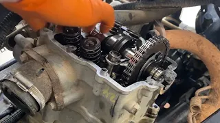 Set up timing chain /setting the valve clearance  the on CF Moto / Linhai 500 atv