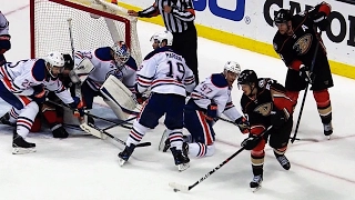 Was there goalie interference on Rakell’s tying- goal?