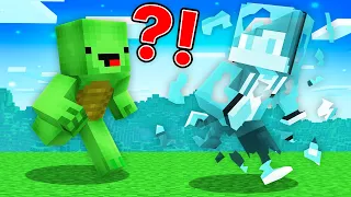 Spedrunner TURNED to GLASS vs Hunter : JJ vs Mikey in Minecraft Maizen!