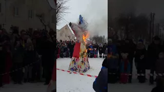 МАСЛЕНИЦА 18.02.18. Сожжение чучела ♨️