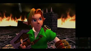 Ocarina of Time 4K on PC - Final Boss Battle - Link vs. Ganondorf (Ganon)