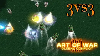 ART OF WAR 3 | 3VS3 | RESISTANCE | RED MUST HAVE GOOD NAVAL UNITS | AOW3
