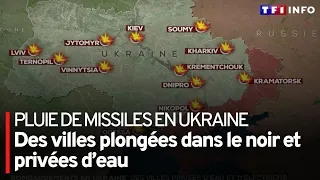 Pluie de missiles en Ukraine : des villes plongées dans le noir et privées d’eau