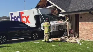 Impaired FedEx driver crashes into home