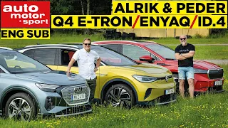 Förnuft & Känsla: Audi Q4 e-tron • VW ID.4 • Skoda Enyaq | "Familjefajten!"