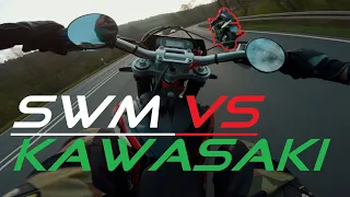 SWM 500 R vs Kawasaki | Supermoto | RAW