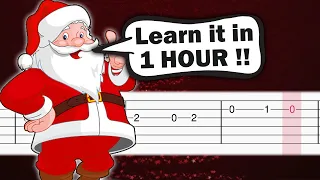 Christmas Song - God Rest Ye Merry Gentlemen - EASY Guitar tutorial (TAB)