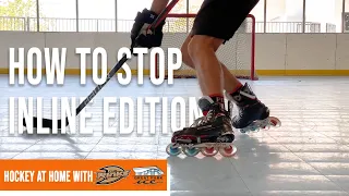 How to Hockey Stop with Inline Skates.