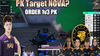 PK Target NOVA In PMGC 🥵 ORDER 1v3 PK and Gets Revenge 🔥 Nova ORDER Reaction 😲