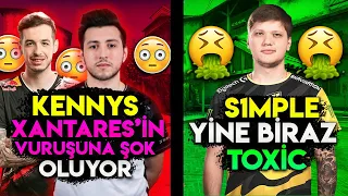 KENNYS XANTARES 'İN VURUŞUNA ŞOK OLUYOR! | S1MPLE YİNE BİRAZCIK TOXİC | CSGO Clips #123