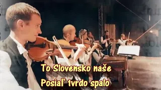 National Anthem of Slovakia "Nad Tatrou sa blýska"  With Slovak subtitles