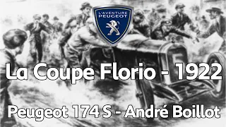 La Coppa Florio, 1922, Peugeot 174 S - L'AVENTURE PEUGEOT