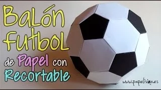 Balon Futbol de Papel