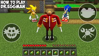 HOW TO PLAY EGGMAN in MINECRAFT! SONIC vs DOCTOR EGGMAN Minecraft GAMEPLAY REALISTIC Movie traps