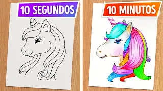 TRUQUES DE ARTE E IDEIAS DE ARTESANATOS INCRÍVEIS || Desafios de desenho, por 123 GO! Like