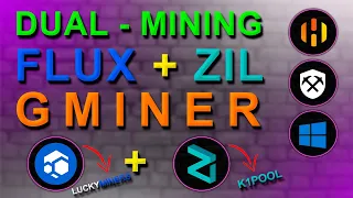 DUAL MINING FLUX+ZIL | НАСТРОЙКА GMINER В HIVEOS RAVEOS И WINDOWS