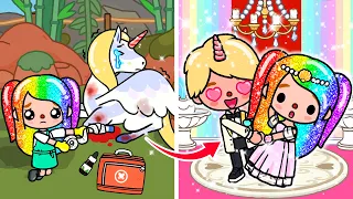 I Saved The Unicorn And It Made Me A Princess | Toca Life Story | Toca Boca