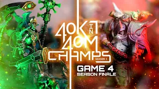 Warhammer 40k in 40 minutes Champs Game 4! Necrons vs Death Guard. The finale is here!